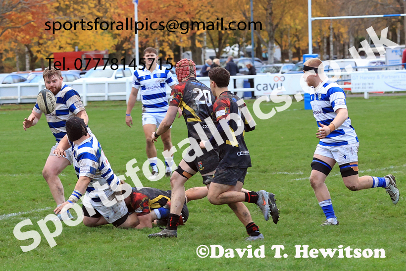 Tynedale v Hull, Saurday, November 8th, 2025. Photo: David T. Hewitson/Sports for All Pics